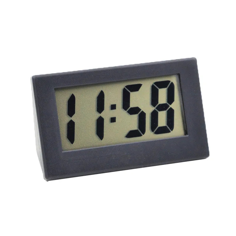 5.2*2*3.5cm Mini Portable Desk Clock 12Hour Time Display Digital Clock with Date Electronic Table Clock for Student/Car/Bedroom