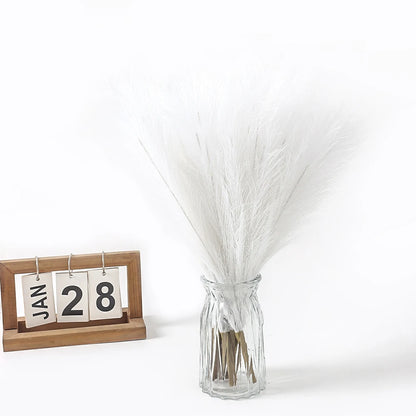 Artificial Pampas Flowers Bouquet Fake Plants for Home Room Decor Garden Wedding Party Decoration Outdoor Vase Bouquet Ornament