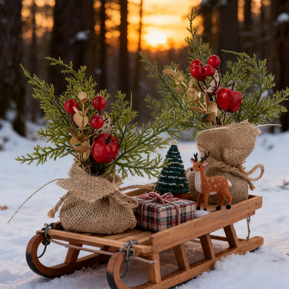 Artificial Plants Flower HotSale Home Living Room Festival Outdoor Garden Wedding Decor Cute Christmas Tree For Family Gathering