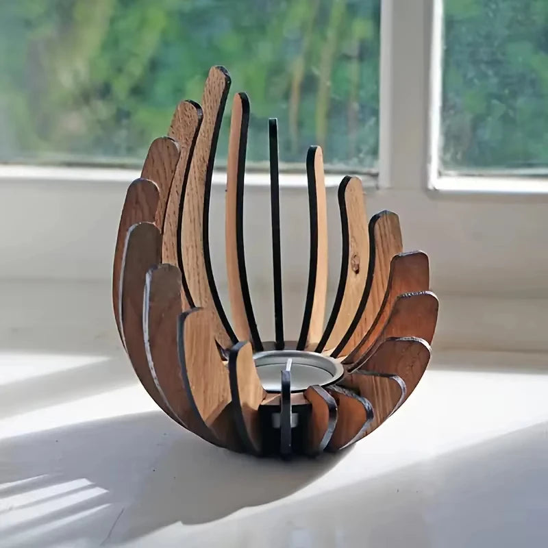 Handmade DIY Wooden Creative Candle Holder lamp Stand Does Not Contain Candles Can Be Used For Weddings Home Decoration Gifts