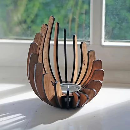 Handmade DIY Wooden Creative Candle Holder lamp Stand Does Not Contain Candles Can Be Used For Weddings Home Decoration Gifts