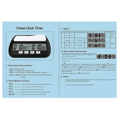 Professional Chess Clock Digital Watch Count Up Down Timer Board Game Stopwatch Multifunctional Count Down Game Timer With Alarm
