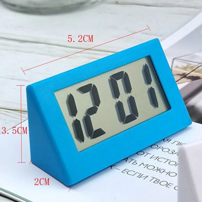 5.2*2*3.5cm Mini Portable Desk Clock 12Hour Time Display Digital Clock with Date  Electronic Table Clock for Student/Car/Bedroom