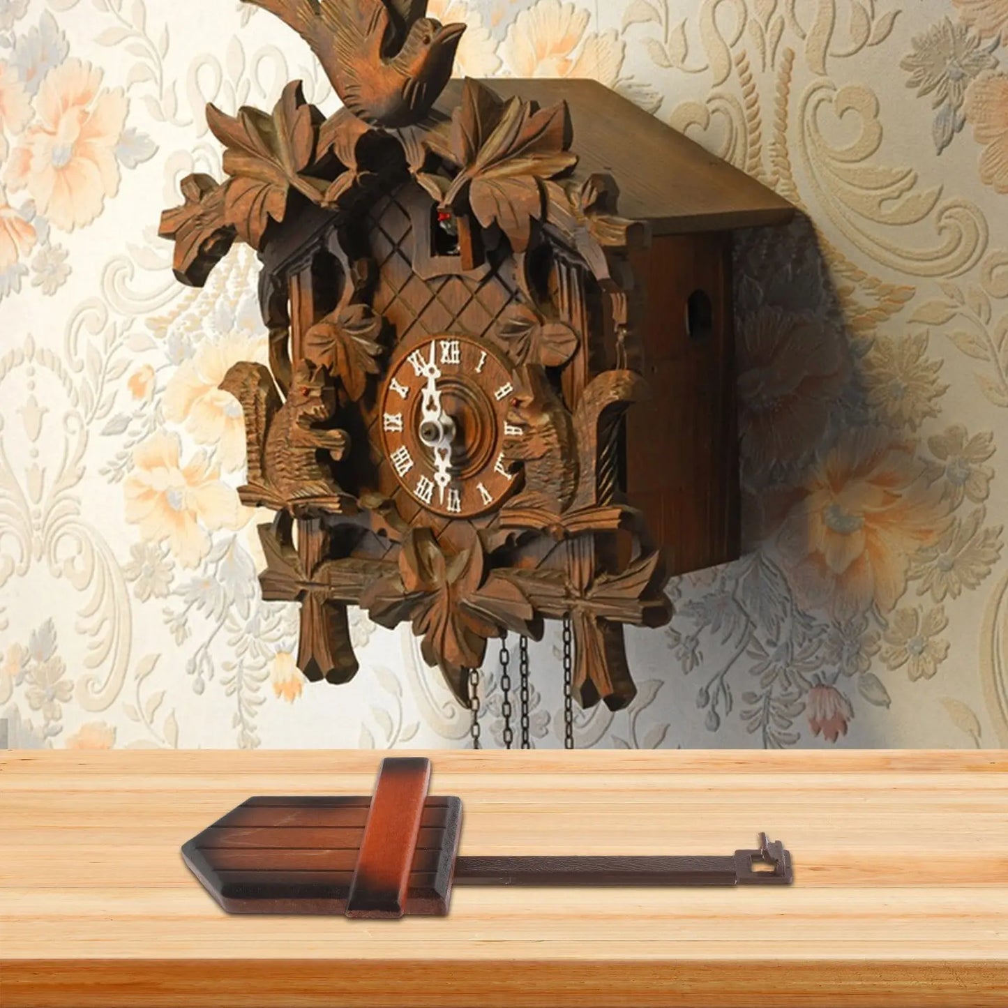 Cuckoo Clocks Pendulum Handcrafted Replacement Part Smooth Operation DIY Repair Vintage Wall Clock Movement