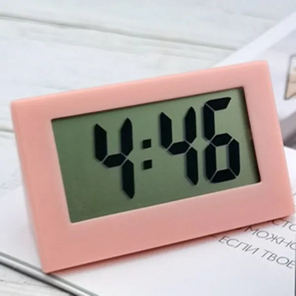 5.2*2*3.5cm Mini Portable Desk Clock 12Hour Time Display Digital Clock with Date  Electronic Table Clock for Student/Car/Bedroom