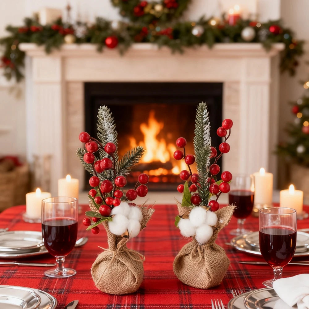 Artificial Plants Flower HotSale Home Living Room Festival Outdoor Garden Wedding Decor Cute Christmas Tree For Family Gathering