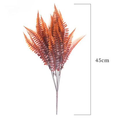 Artificial Flowers Outdoor UV Resistant Fake Plastic Plants Greenery Shrubs Arrangement for Home Porch Window Autumn Decoration