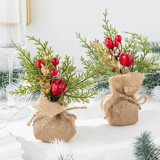 Artificial Plants Flower HotSale Home Living Room Festival Outdoor Garden Wedding Decor Cute Christmas Tree For Family Gathering