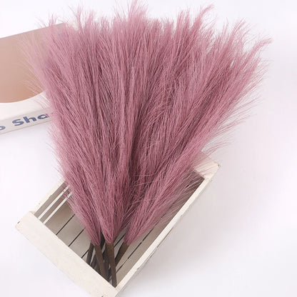Artificial Pampas Flowers Bouquet Fake Plants for Home Room Decor Garden Wedding Party Decoration Outdoor Vase Bouquet Ornament