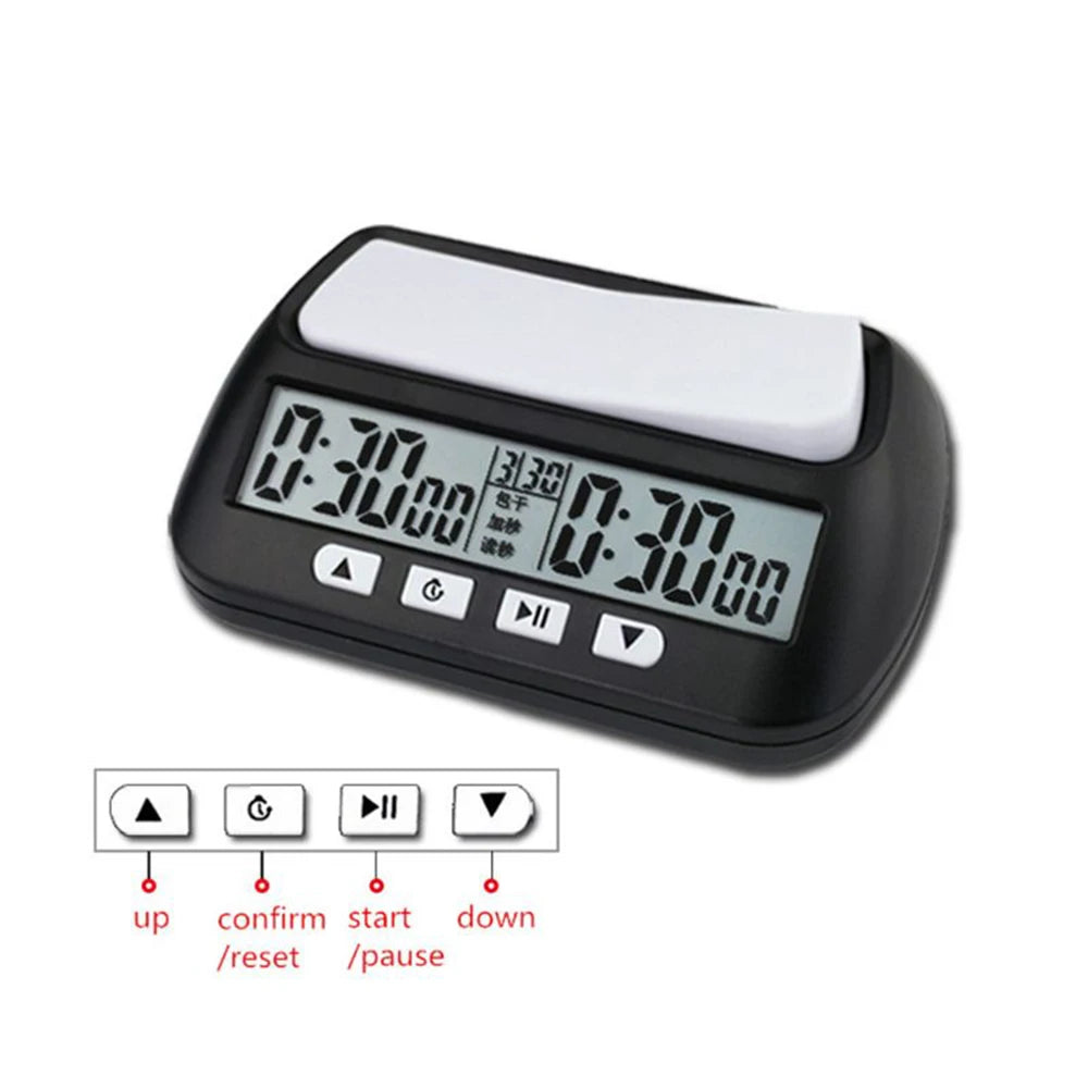 Professional Chess Clock Digital Watch Count Up Down Timer Board Game Stopwatch Multifunctional Count Down Game Timer With Alarm