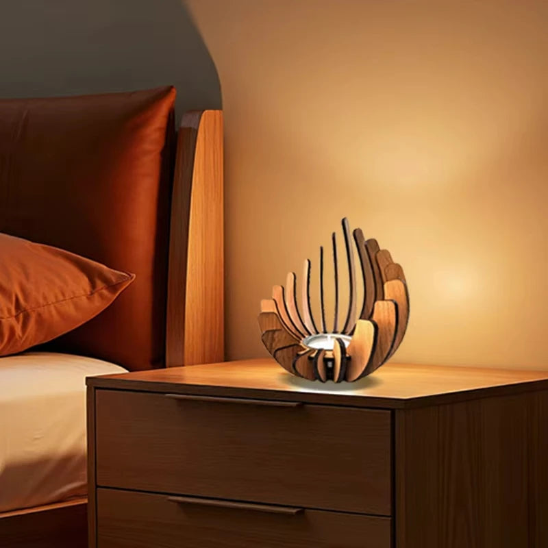 Handmade DIY Wooden Creative Candle Holder lamp Stand Does Not Contain Candles Can Be Used For Weddings Home Decoration Gifts
