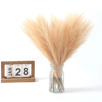 Artificial Pampas Flowers Bouquet Fake Plants for Home Room Decor Garden Wedding Party Decoration Outdoor Vase Bouquet Ornament