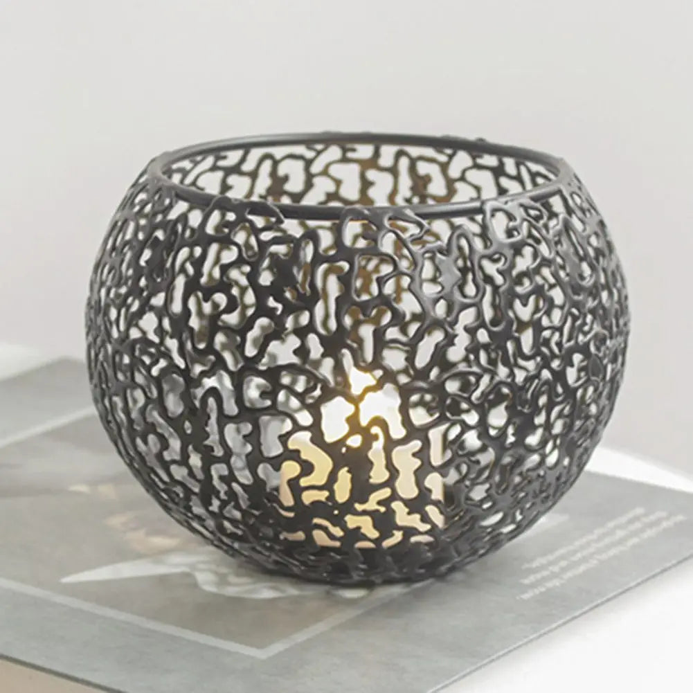 Exquisite Decorative Piece Decorative Candle Holders Elegant Candle Holders Warm Ambiance Charming Patterns Desktop Décor