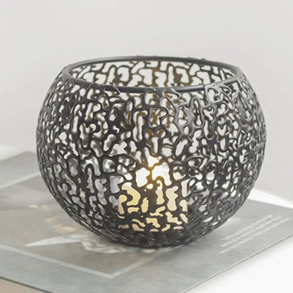 Exquisite Decorative Piece Decorative Candle Holders Elegant Candle Holders Warm Ambiance Charming Patterns Desktop Décor
