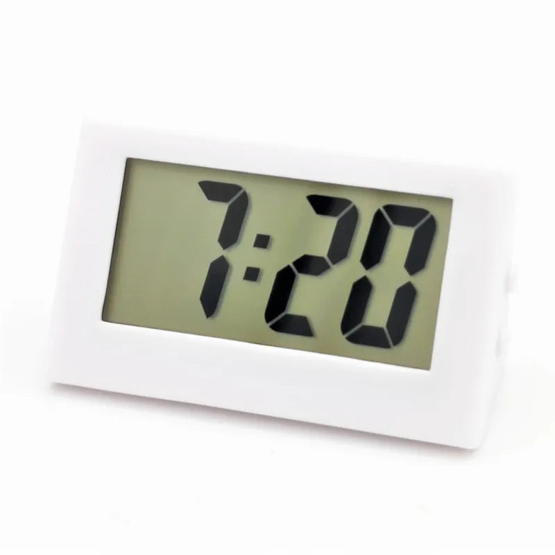 5.2*2*3.5cm Mini Portable Desk Clock 12Hour Time Display Digital Clock with Date  Electronic Table Clock for Student/Car/Bedroom