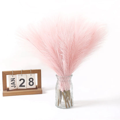 Artificial Pampas Flowers Bouquet Fake Plants for Home Room Decor Garden Wedding Party Decoration Outdoor Vase Bouquet Ornament