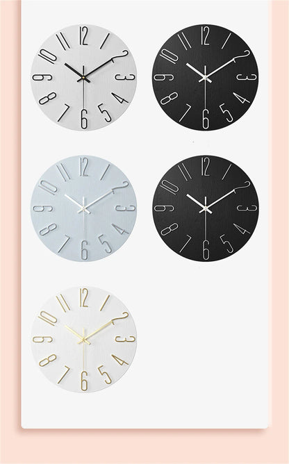 Wall Clock Battery Powered Clocks 12 inch Small Clock Analog Clock Suitable for Home Office Bedroom Kitchen Classroom School