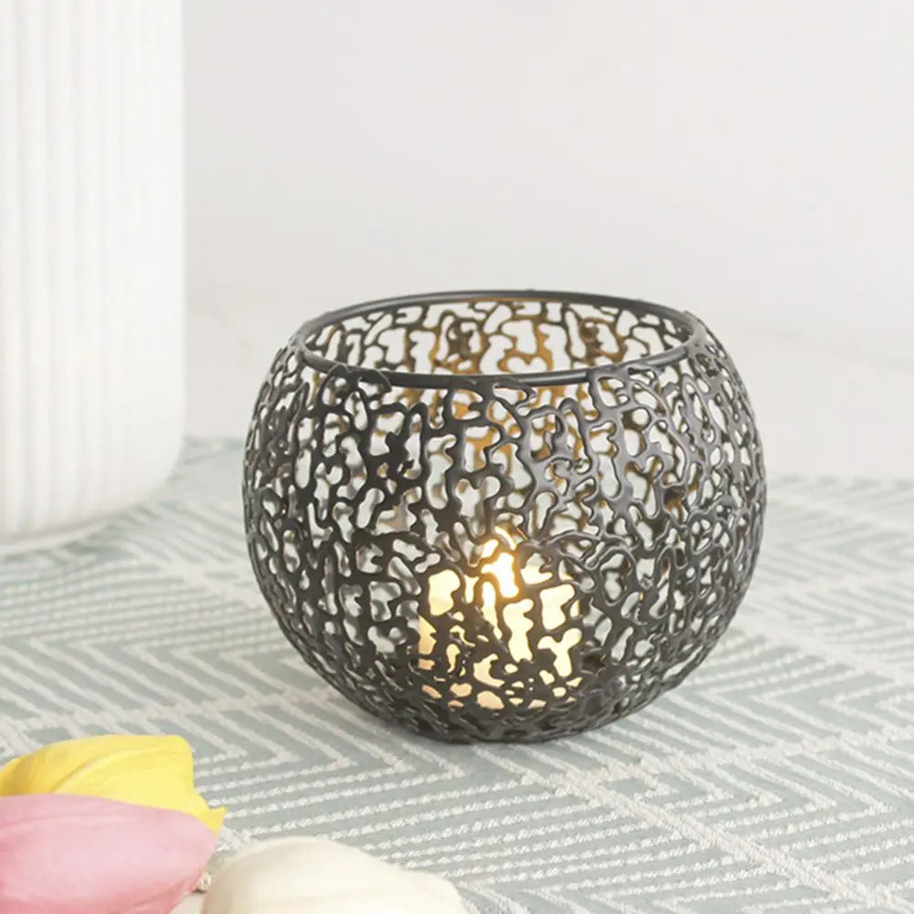 Exquisite Decorative Piece Decorative Candle Holders Elegant Candle Holders Warm Ambiance Charming Patterns Desktop Décor