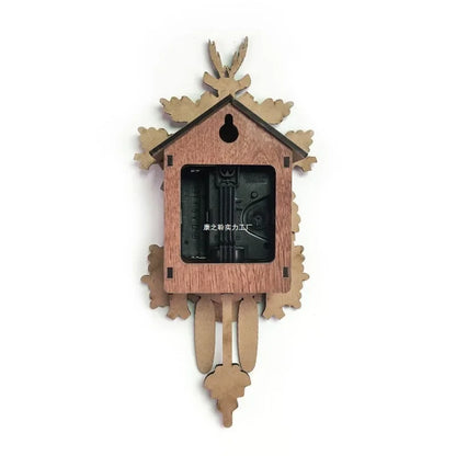 Big Fashion Wooden Cuckoo Clock Handmade Wall Cuckoo Alarm Clock Traditional Wooden Clock Living Room Home Wall Clocks For Decor