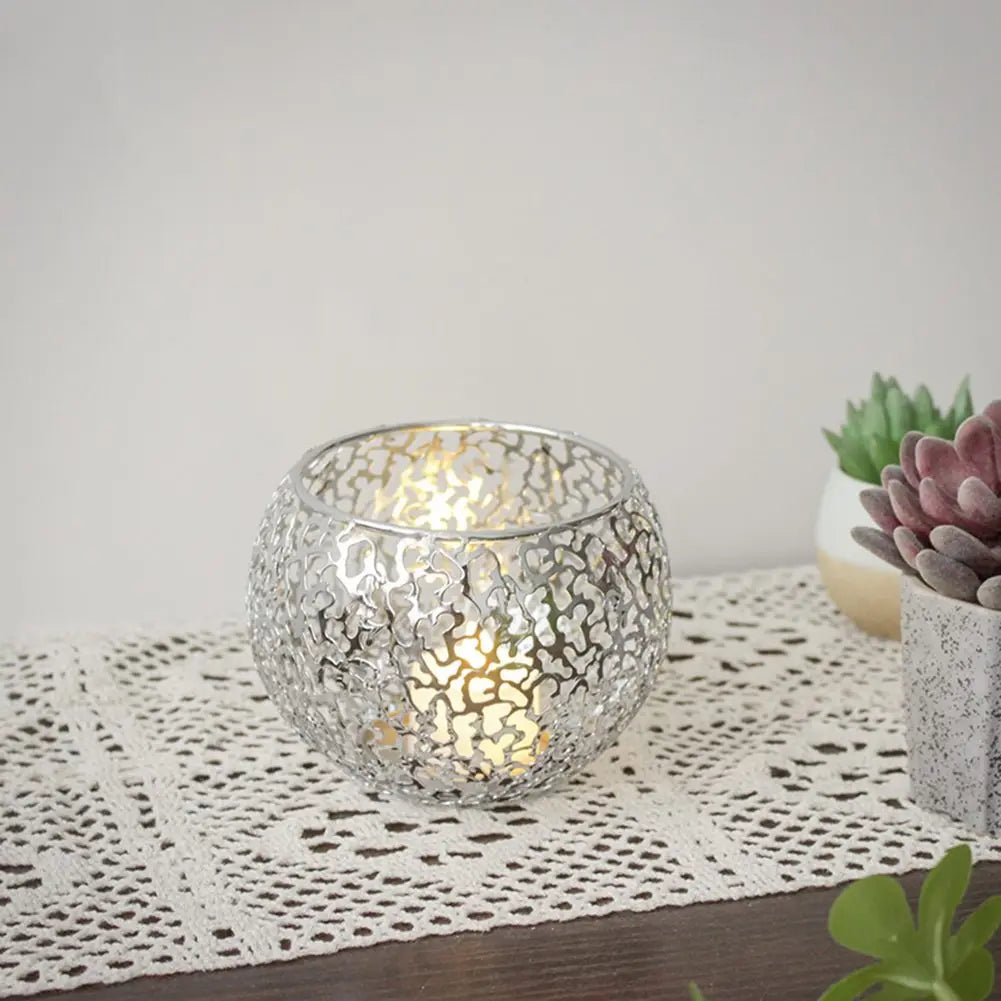 Exquisite Decorative Piece Decorative Candle Holders Elegant Candle Holders Warm Ambiance Charming Patterns Desktop Décor