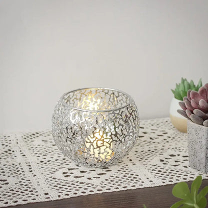 Exquisite Decorative Piece Decorative Candle Holders Elegant Candle Holders Warm Ambiance Charming Patterns Desktop Décor