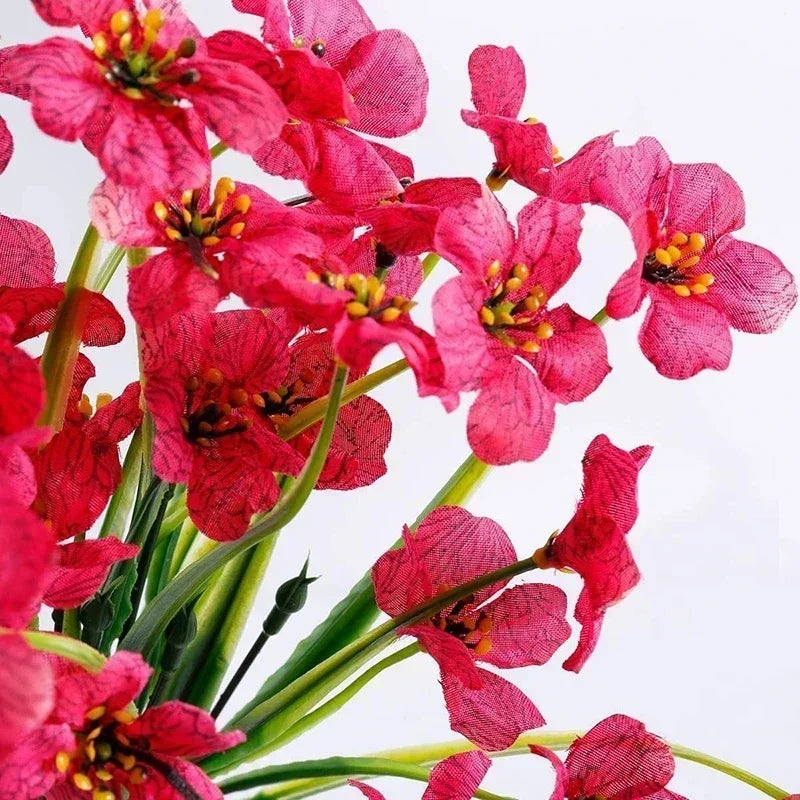 Artificial Flower Outdoor Fake Flowers UV Resistant Plants For Indoor Outside Hanging Plants Garden Porch Window Box Home Decor