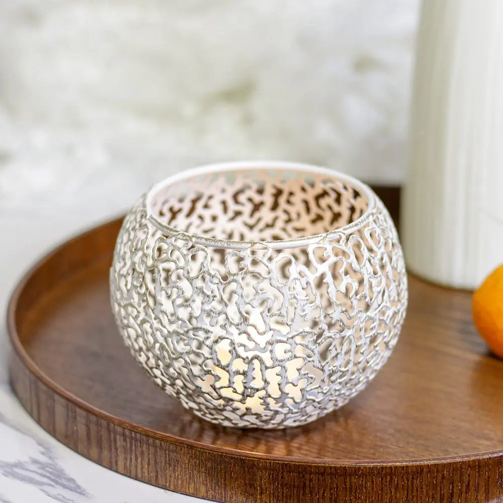 Exquisite Decorative Piece Decorative Candle Holders Elegant Candle Holders Warm Ambiance Charming Patterns Desktop Décor