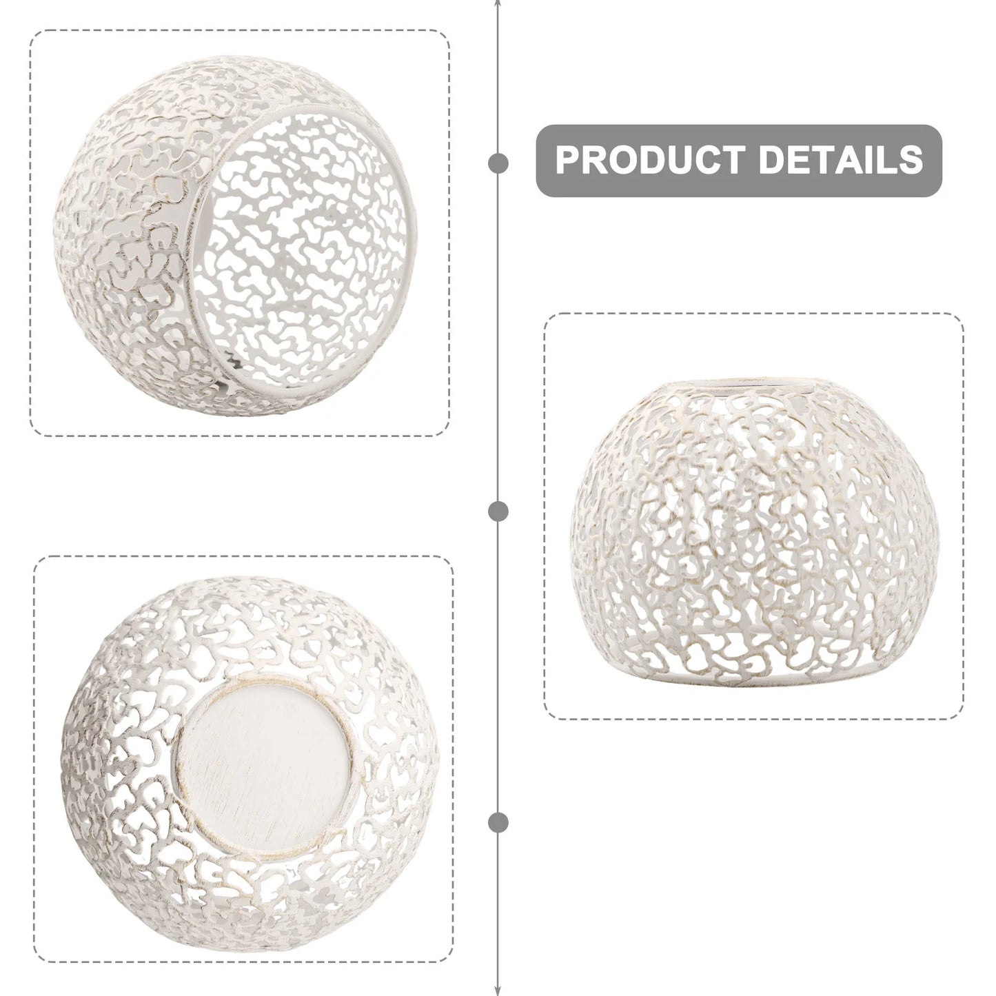 Exquisite Decorative Piece Decorative Candle Holders Elegant Candle Holders Warm Ambiance Charming Patterns Desktop Décor