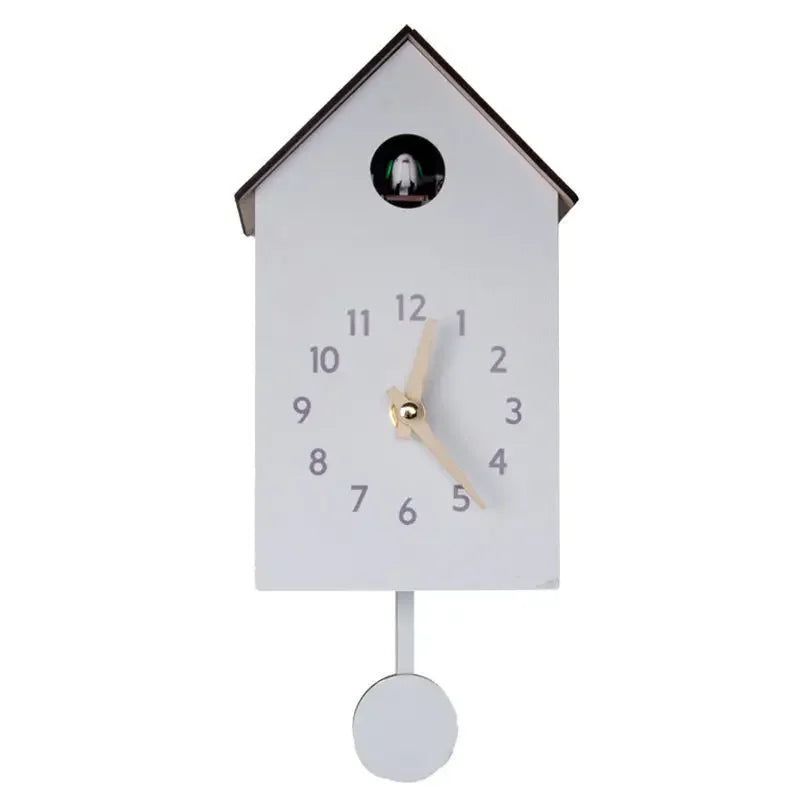 Big Fashion Wooden Cuckoo Clock Handmade Wall Cuckoo Alarm Clock Traditional Wooden Clock Living Room Home Wall Clocks For Decor