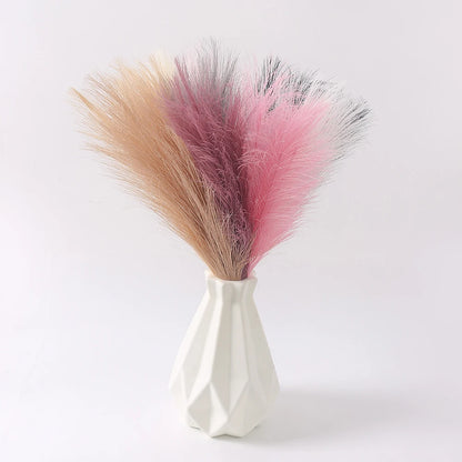 Artificial Pampas Flowers Bouquet Fake Plants for Home Room Decor Garden Wedding Party Decoration Outdoor Vase Bouquet Ornament