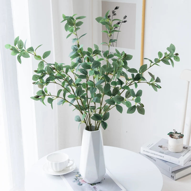 Artificial Plants Rose Leaves Bouquet Diy Floral Arrangement Accessory For Home Wedding Decor Supplies Fake Flowers Scrapbooking