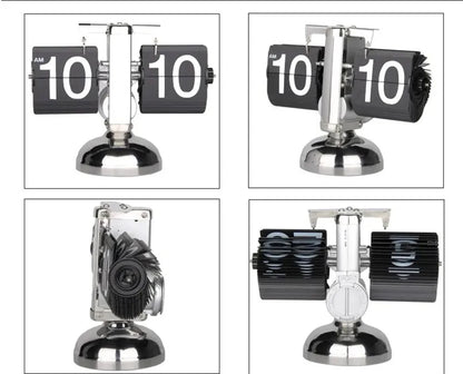 A Flipping Clock with Page Turning Automatically for Modern Home Decoration.Full of Sense of Technology.Battery Included as Gift